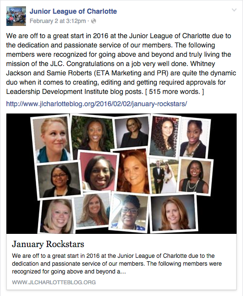 JL Charlotte Monthly Member Rockstars